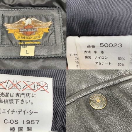  HARLEY-DAVIDSON ハーレーダビッドソン メンズ衣料 ベスト SIZE L 50023 ブラック
