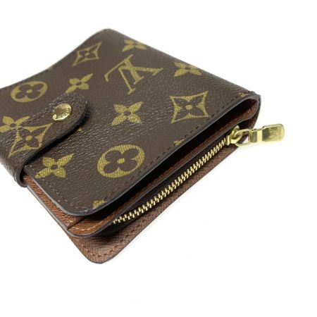  LOUIS VUITTON ルイヴィトン 2つ折り財布 モノグラム コンパクトジップ  M61667