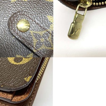  LOUIS VUITTON ルイヴィトン 2つ折り財布 モノグラム コンパクトジップ  M61667