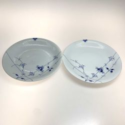 ●● ROYAL COPENHAGEN ロイヤル・コペンハーゲン  プレート 626 　ブルーパルメッテ 26cm 2Pセット Bランク