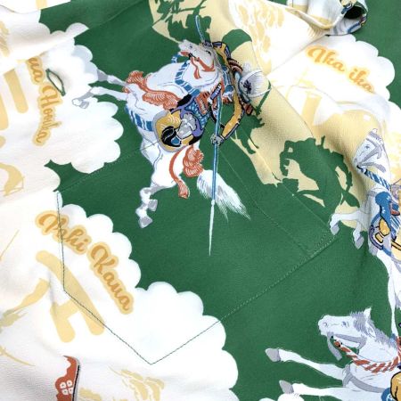  SUN SURF サンサーフ メンズ衣料  アロハシャツ  SENGOKU PERIOD グリーン