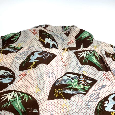  SUN SURF サンサーフ メンズ衣料  アロハシャツ JAPANESE TRADITION ピンク