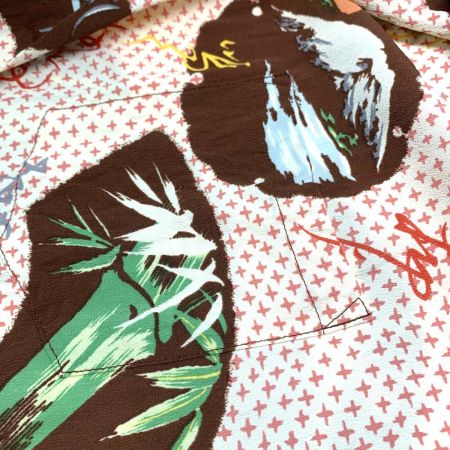  SUN SURF サンサーフ メンズ衣料  アロハシャツ JAPANESE TRADITION ピンク