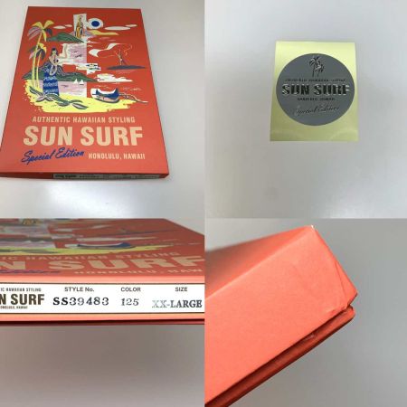  SUN SURF サンサーフ メンズ衣料 アロハシャツ SYMBOL OF GOOD LUCK ブルー