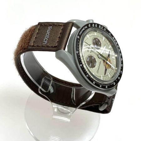 SWATCH スウォッチ 腕時計 ミッション・トゥ・サターン SO33T100 OMEGAコラボモデル SO33T100