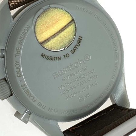  SWATCH スウォッチ 腕時計 ミッション・トゥ・サターン SO33T100 OMEGAコラボモデル SO33T100