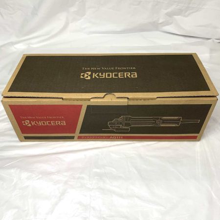  KYOCERA キョウセラ 研磨工具 ディスクグラインダー  コード式 AG111 ブラック