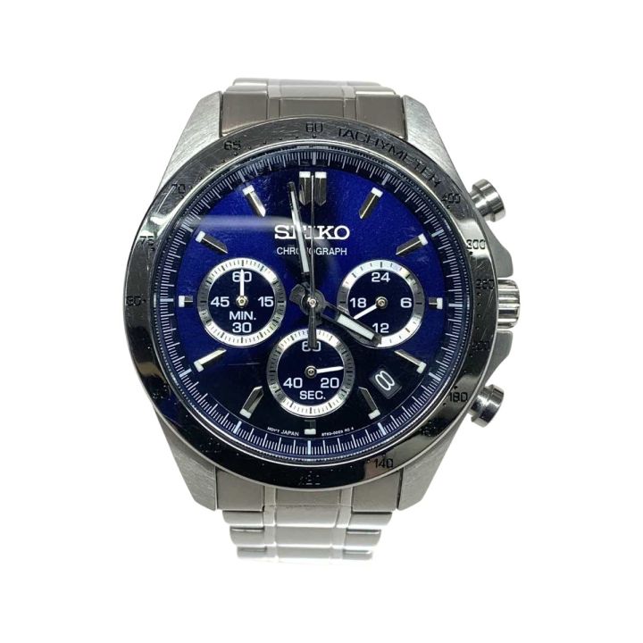 【稼働品】SEIKO セイコー クロノグラフ 8T63-00D0 SEIKO セイコー 腕時計 クロノグラフ 8T63-00D0 - 中古その他アイテム