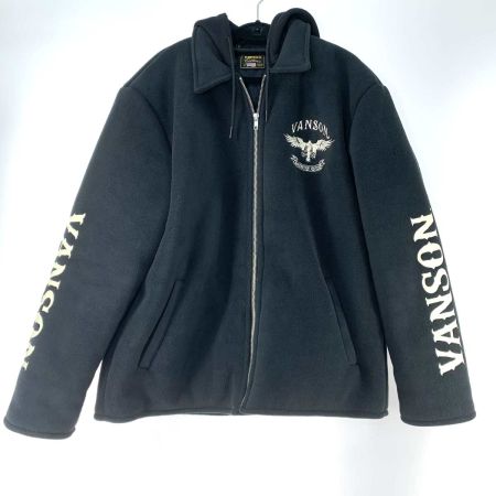  VANSON バンソン 中綿フリースジャケット  メンズ SIZE XL  NVSZ-2315 ブラック