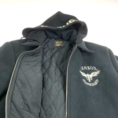  VANSON バンソン 中綿フリースジャケット  メンズ SIZE XL  NVSZ-2315 ブラック