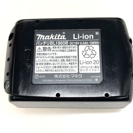  MAKITA マキタ 工具関連用品 バッテリー 18v 6.0Ah BL1860B ブラック