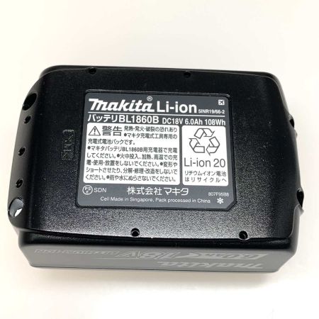  MAKITA マキタ 工具関連用品 バッテリー  18v 6.0Ah BL1860B ブラック