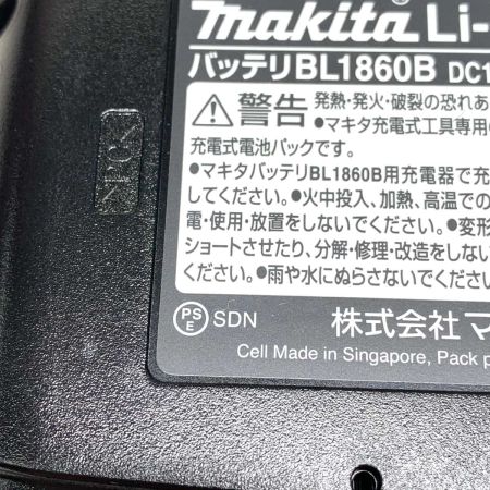  MAKITA マキタ 工具関連用品 バッテリー 18v 6.0Ah BL1860B ブラック