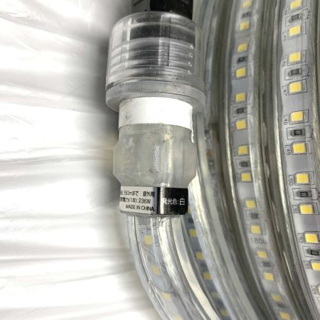   工具  LEDコネクトライン 両面発光 20m 白 電源コード付 LECN-W-R20L