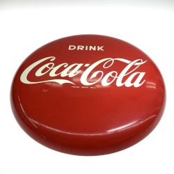 ●● Coca-Cola コカコーラ レトロ ホーロー看板 60cm ダメージあり Cランク