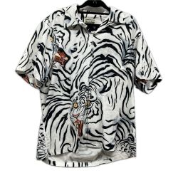 WACKO MARIA ワコマリア メンズ ハワイアンシャツ SIZE M   レーヨン タイガー ホワイト Bランク