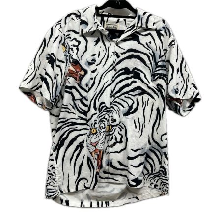 WACKO MARIA ワコマリア メンズ ハワイアンシャツ SIZE M   レーヨン タイガー ホワイト