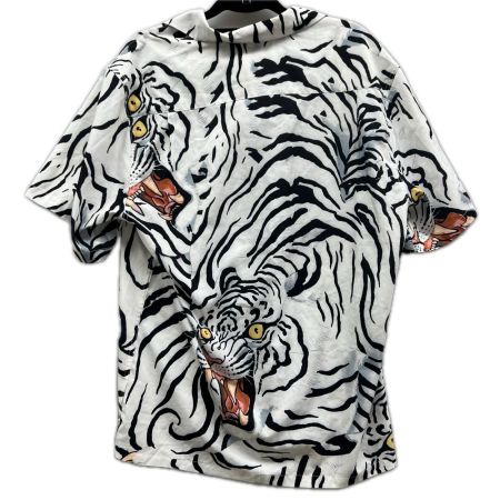 WACKO MARIA ワコマリア メンズ ハワイアンシャツ SIZE M   レーヨン タイガー ホワイト