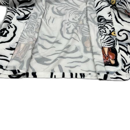 WACKO MARIA ワコマリア メンズ ハワイアンシャツ SIZE M   レーヨン タイガー ホワイト