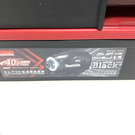 MAKITA マキタ 締付工具 インパクトドライバ  TD005GRDXB ブラック