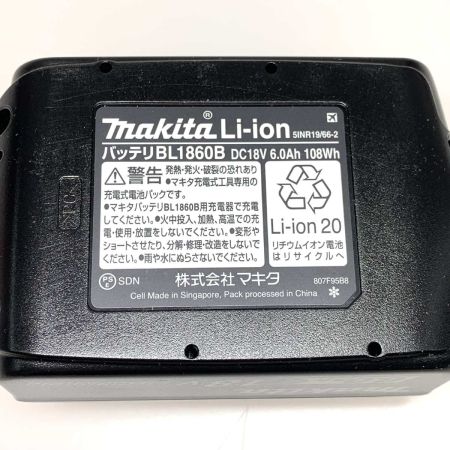 MAKITA マキタ 工具関連用品 バッテリー  18v 6.0Ah BL1860B ブラック