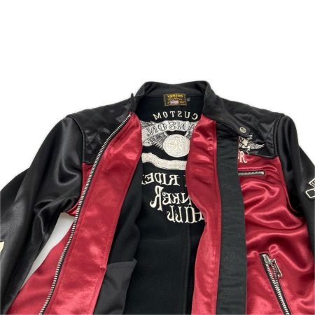 VANSON バンソン メンズ ライダースジャケット  SIZE L  ワインレッド