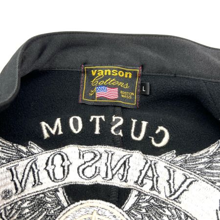 VANSON バンソン メンズ ライダースジャケット  SIZE L  ワインレッド