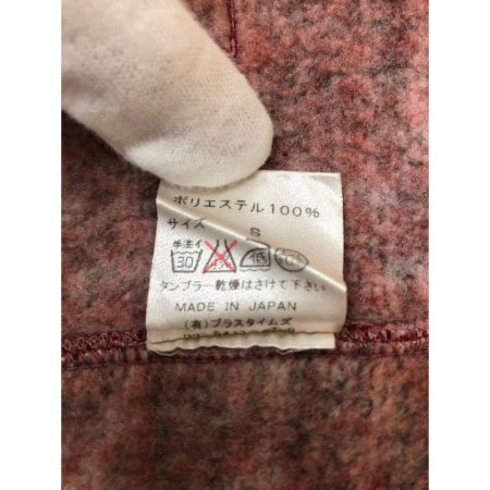  BURN OUT メンズ パーカー ジップパーカー サイズS レッド