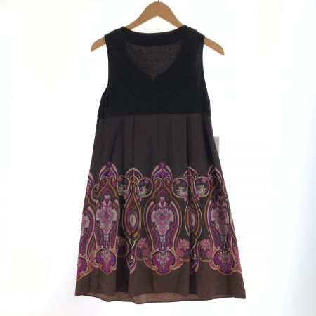  PRIDE international プライド インターナショナル レディース ノースリーブワンピース サイズ38 ブラウン