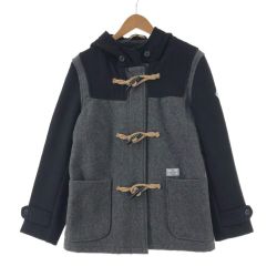 〇〇 Schott×CRIMIE メンズ　コート　ダッフルコート　 グレー×ブラック Bランク