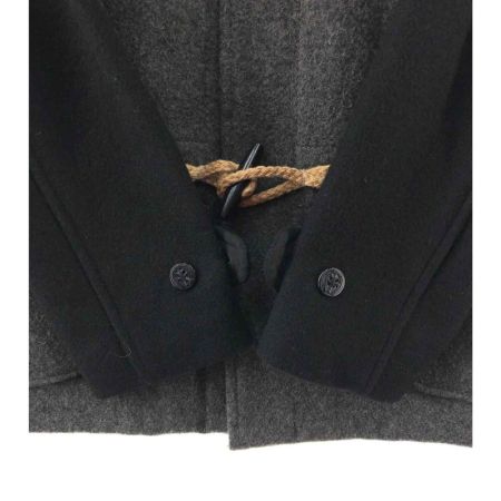  Schott×CRIMIE メンズ　コート　ダッフルコート　 グレー×ブラック