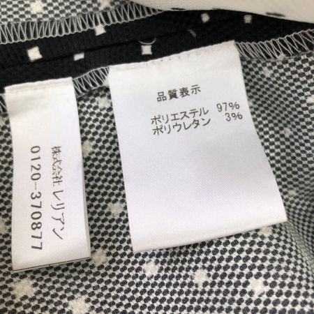  Leilian レリアン レディース ワンピース ドット柄 サイズ13+ ホワイト×ブラック