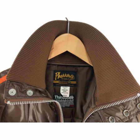  PHERROW'S フェローズ メンズ 中綿ジャケット サイズM 07F-BEJ1 ブラウン×オレンジ