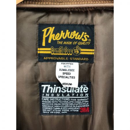  PHERROW'S フェローズ メンズ 中綿ジャケット サイズM 07F-BEJ1 ブラウン×オレンジ