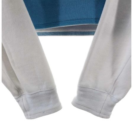  ITALIYA イタリヤ 伊太利屋 レディース パーカー サイズ9 スカイブルー×ホワイト