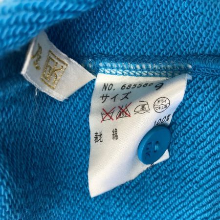  ITALIYA イタリヤ 伊太利屋 レディース パーカー サイズ9 スカイブルー×ホワイト