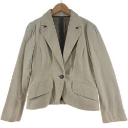 〇〇 Leilian レリアン レディース ジャケット コーデュロイジャケット サイズ9 ホワイト Cランク