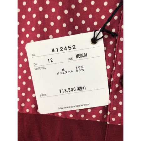  smack engineer メンズ シャツ 半袖シャツ サイズM ドット柄 エンジ