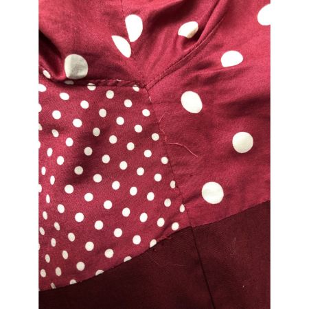  smack engineer メンズ シャツ 半袖シャツ サイズM ドット柄 エンジ