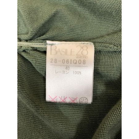  BASILE28 バジーレベントット レディース アンサンブル サイズ40 黄緑