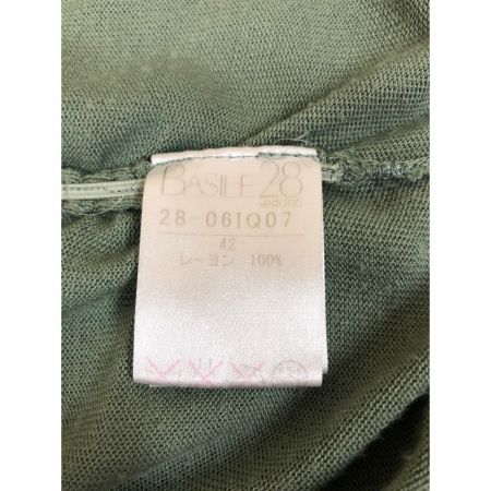  BASILE28 バジーレベントット レディース アンサンブル サイズ40 黄緑