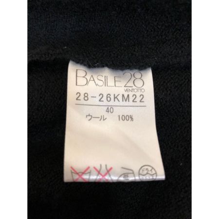  BASILE28 バジーレベントット レディース ジャケット ウールジャケット サイズ40 ブラック