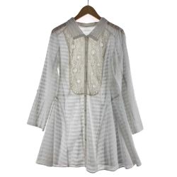 〇〇 HIROKO BIS ヒロコ ビス レディース シャツ サイズ9 ホワイト Bランク