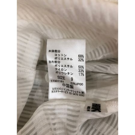  HIROKO BIS ヒロコ ビス レディース シャツ サイズ9 ホワイト