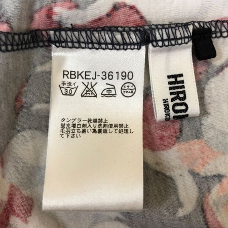  HIROKO BIS ヒロコ ビス レディース チュニック サイズ9 ホワイト×オレンジ×ネイビー