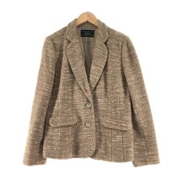 〇〇 Leilian レリアン レディース ジャケット サイズ11 ベージュ Bランク