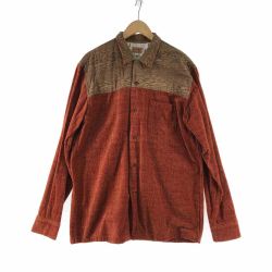 〇〇 STYLE EYES スタイルアイズ メンズ シャツ サイズ16-16 1/2 ブラウン×ベージュ Bランク