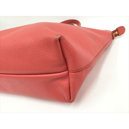  Ferragamo フェラガモ  バッグ ハンドバッグ ガンチーニ  レザー  コーラルピンク
