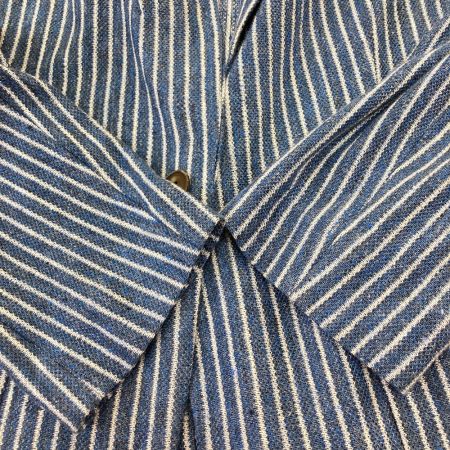  Leilian レリアン NEMIKA　ジャケット ストライプ　サイズ13+ スカイブルー