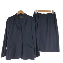 〇〇 Leilian レリアン レディース スーツ サイズ7 ネイビー Bランク